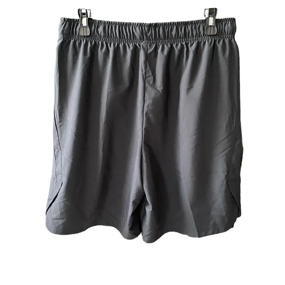 Nike Dri-Fit men's large black pull-on athletic shorts elastic drawstring waist - Picture 3 of 9
